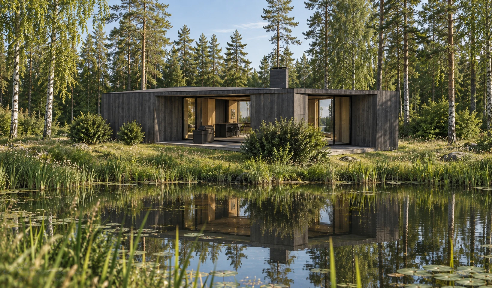 Sila House in Amatciems — house design and implementation