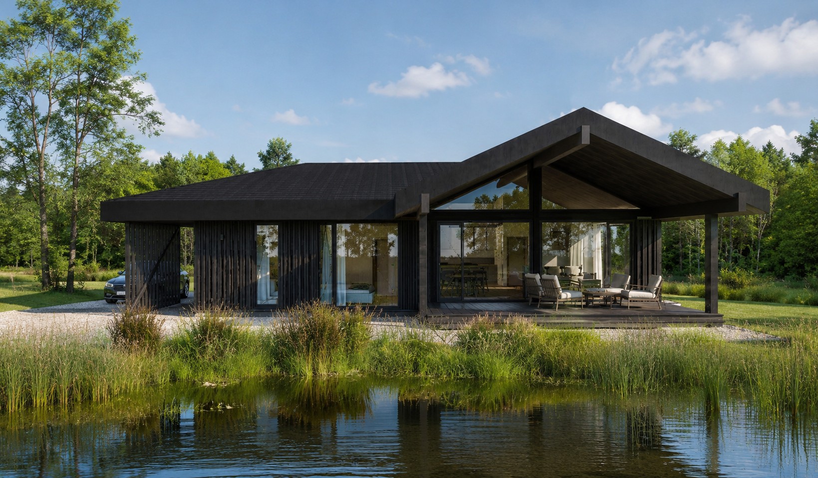 Teikas house in Amatciems — house design and implementation