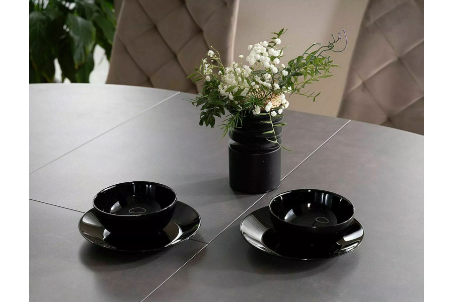 Ceramic Dining Table Aalborg Grey Ceramic Dining Table Aalborg Grey