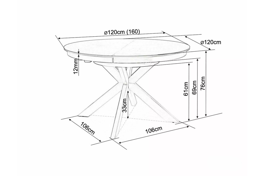 Ceramic Dining Table Aalborg Grey Ceramic Dining Table Aalborg Grey