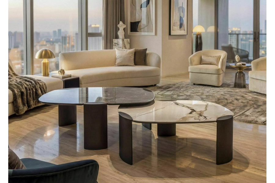 Ceramic coffee table Bergen Marble 105 Ceramic coffee table Bergen Marble 105