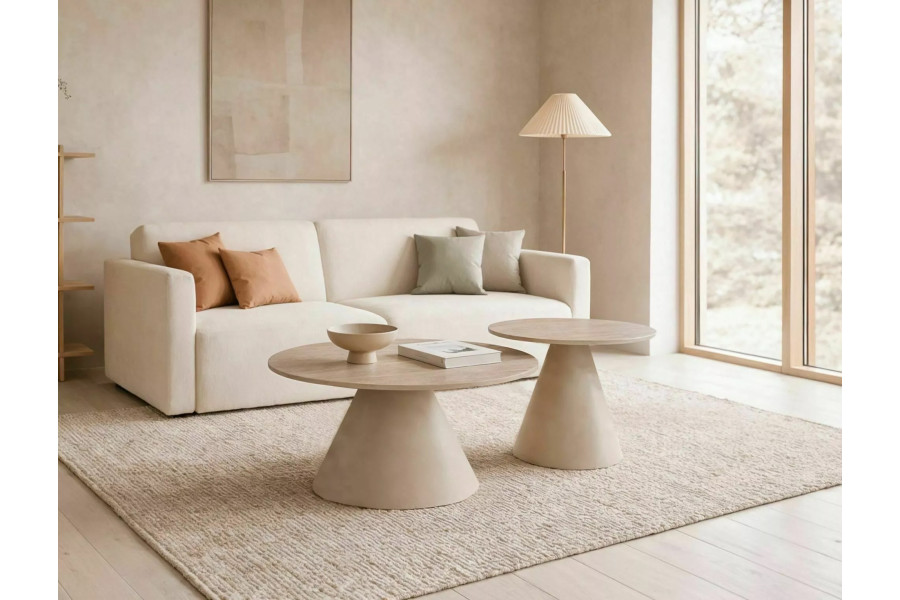 Travertine coffee table set Geilo