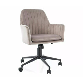 Q-886 Velvet Dark Beige grozāmais krēsls