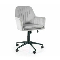Q-886 Velvet Light Gray grozāmais krēsls
