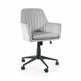 Q-886 Velvet Light Gray grozāmais krēsls