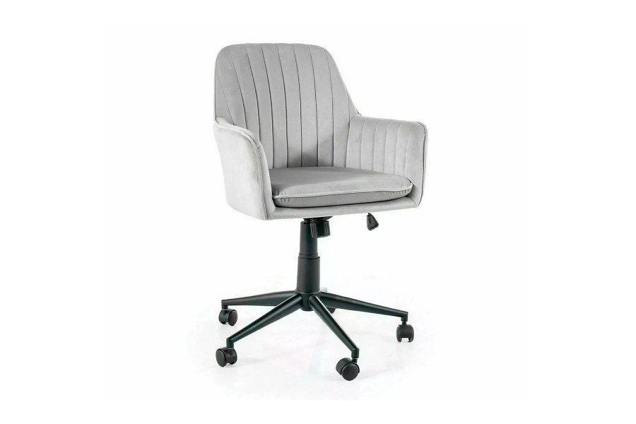 Q-886 Velvet Light Gray grozāmais krēsls Q-886 Velvet Light Gray grozāmais krēsls