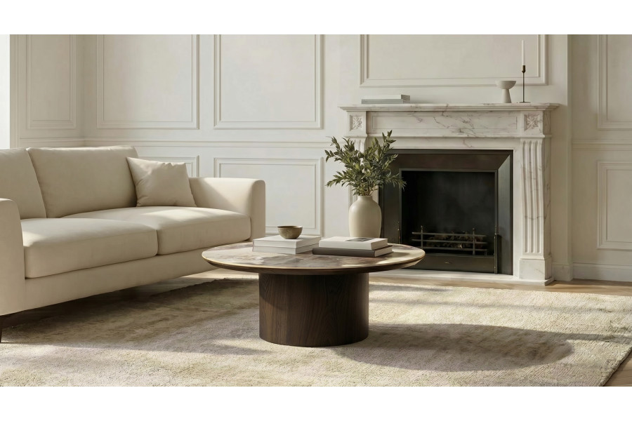 Round coffee table Ø80 Skagen ANTHRACITE