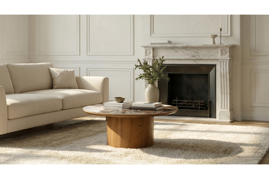 Round coffee table Ø80 Skagen OAK