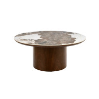 Round coffee table Ø80 Skagen WALNUT