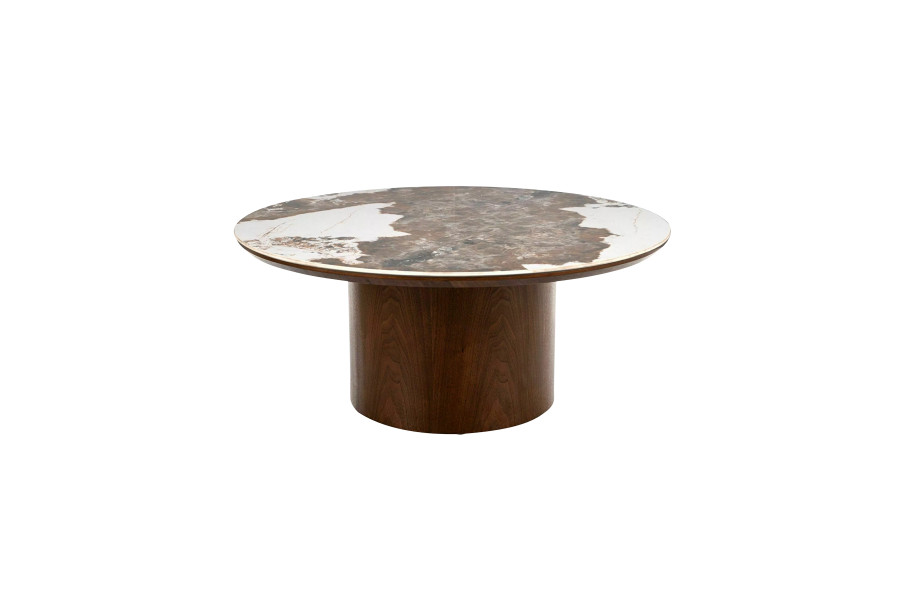 Round coffee table Ø80 Skagen WALNUT