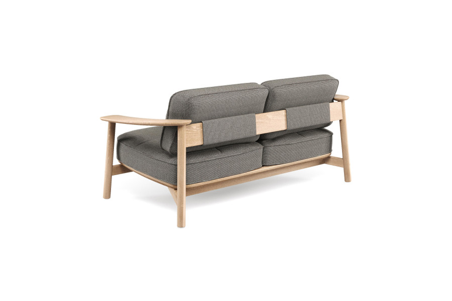 2-seater sofa TWINS TEAK