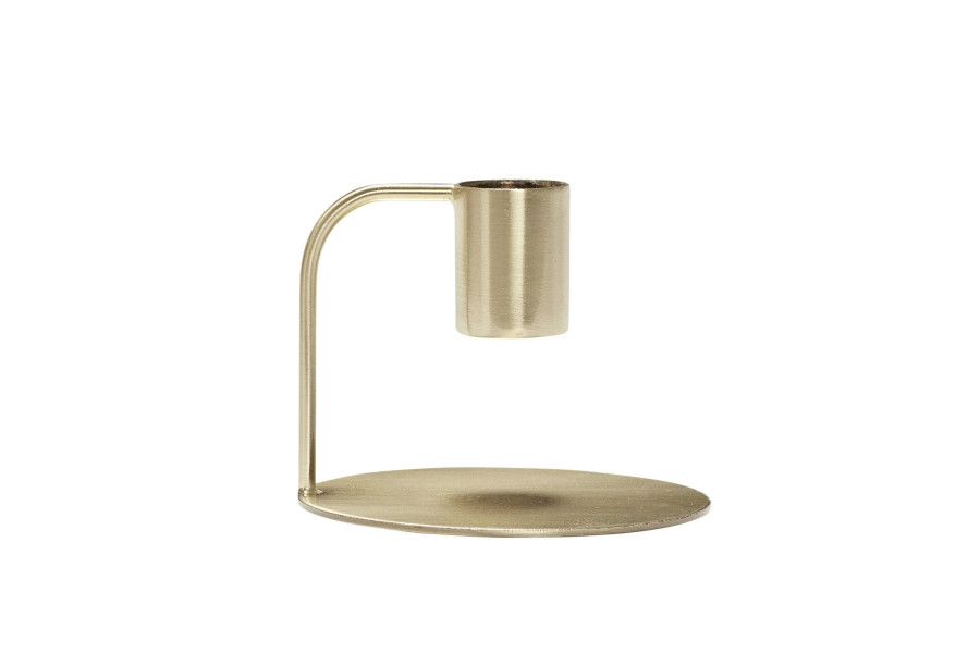 Curve Candlestick Brass