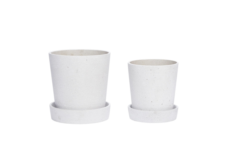 Podium Pots Small Grey (set of 2)