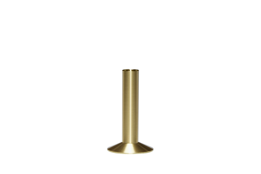Sleek Candleholder Brass