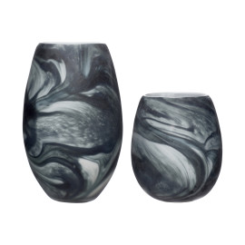 Set of vases with marble imitation