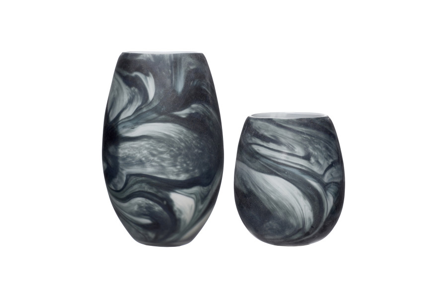Set of vases with marble imitation
