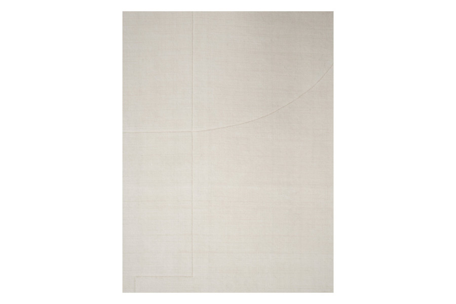 Rug Geometric Maze White