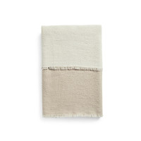 Плед DOUBLE - BEIGE/OFF WHITE