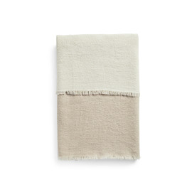 Blanket DOUBLE - BEIGE/OFF WHITE